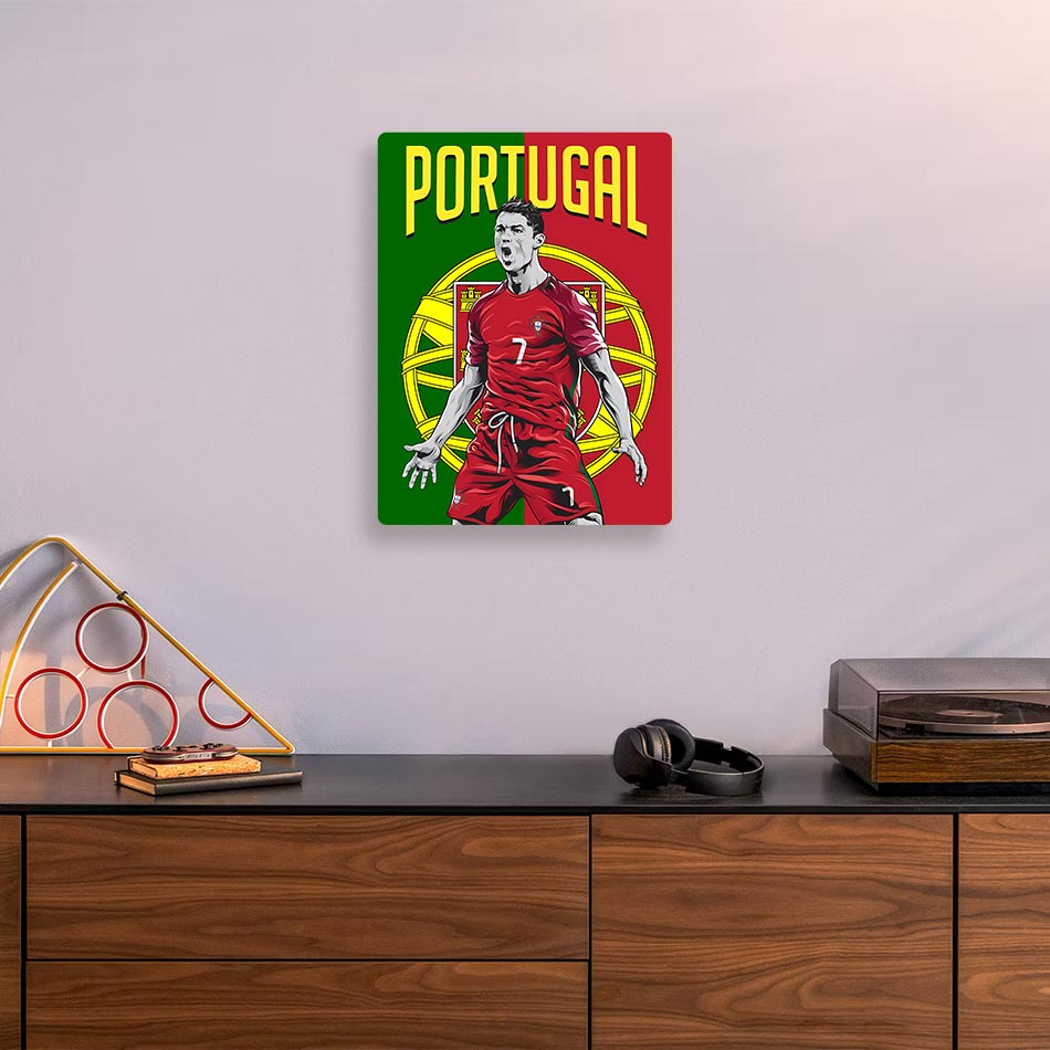 Cristiano Ronaldo Portugal Metal Poster