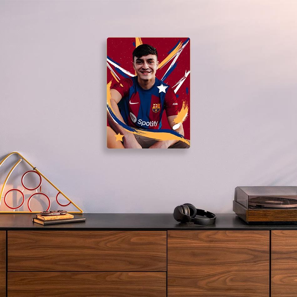 Pedri Barcelona Metal Poster