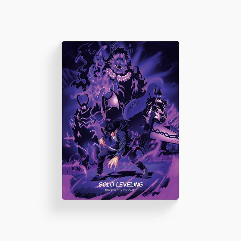 Sung JI Woo- Shadow Monarch Solo Levelling Metal Poster