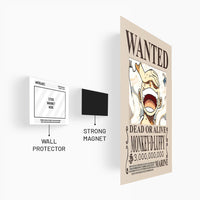 Wanted Luffy One Piece Metal Poster