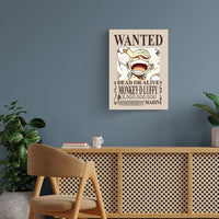 Wanted Luffy One Piece Metal Poster