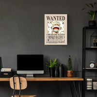 Wanted Luffy One Piece Metal Poster