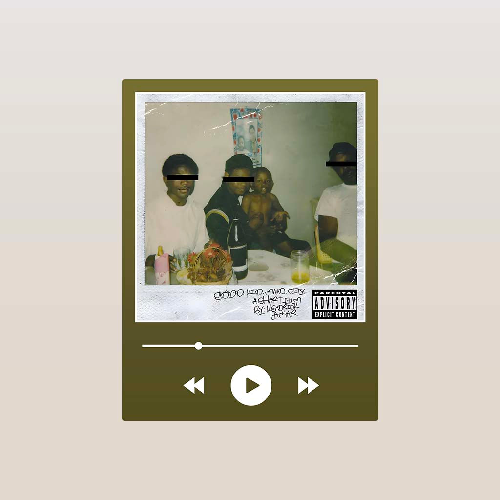 good kid, m.A.A.d city - Kendrick Lamar Metal Poster