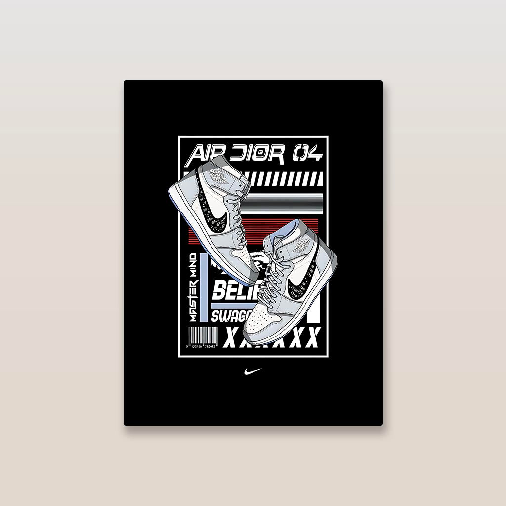 Air Jordan Diors Metal Poster