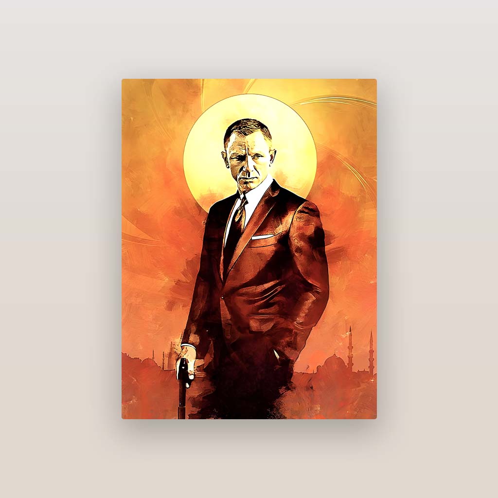 James Bond 007 Daniel Craig Metal Poster