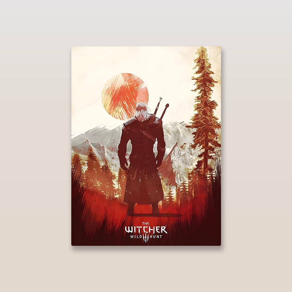 Witcher Wild Hunt Gaming Metal Poster