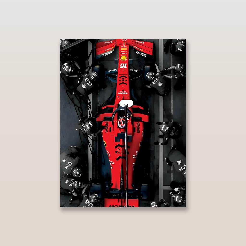 Ferarri F1 Metal Poster