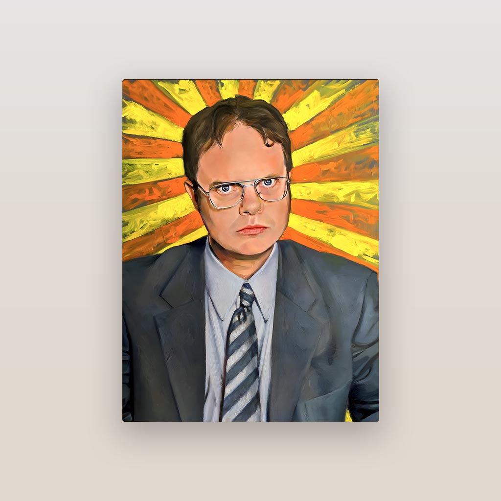 Dwight Schrute The Office Metal Poster