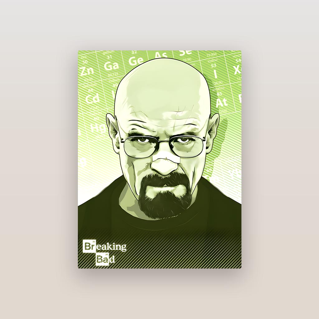 Heisenberg Breaking Bad Metal Poster