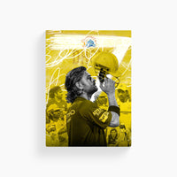 M.S. Dhoni Metal Poster