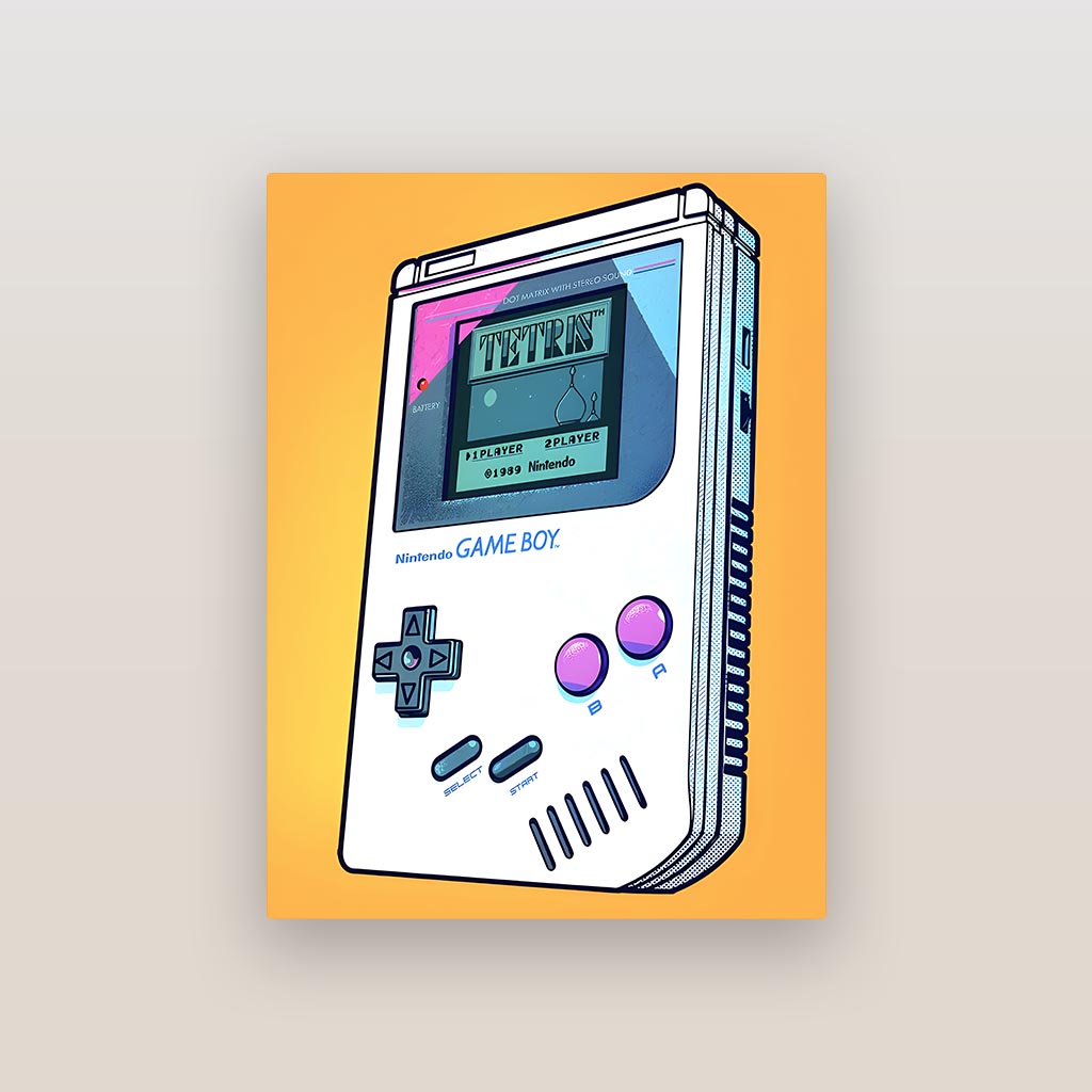 Tetris Gaming Metal Poster