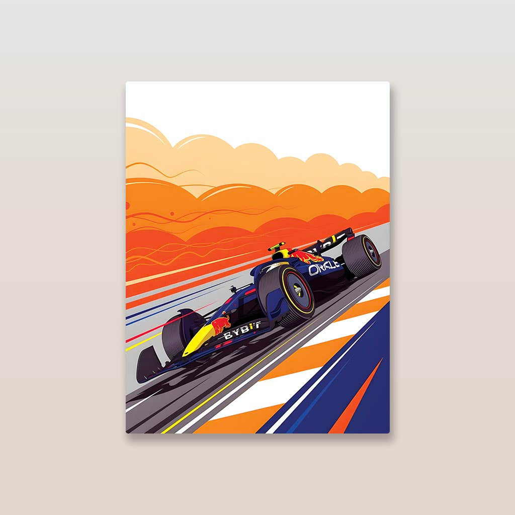 Red Bull F1 Metal Poster