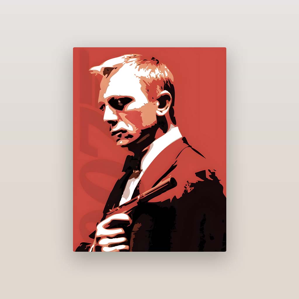 James Bond 007 Daniel Craig Metal Poster