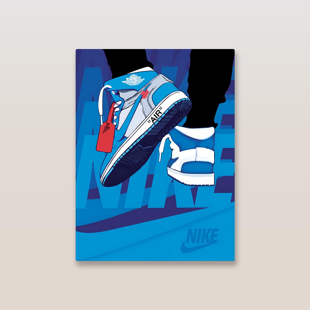 Air Jordan 1 Highs Sneakers Metal Poster