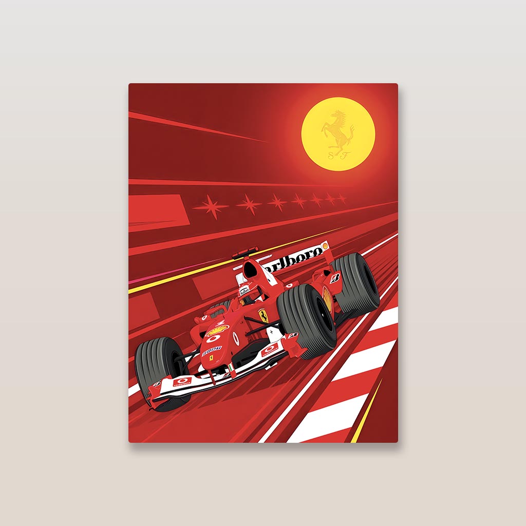 Scuderia Ferrari F1 Metal Poster