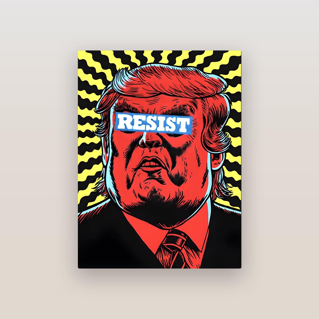 RESIST! Metal Poster