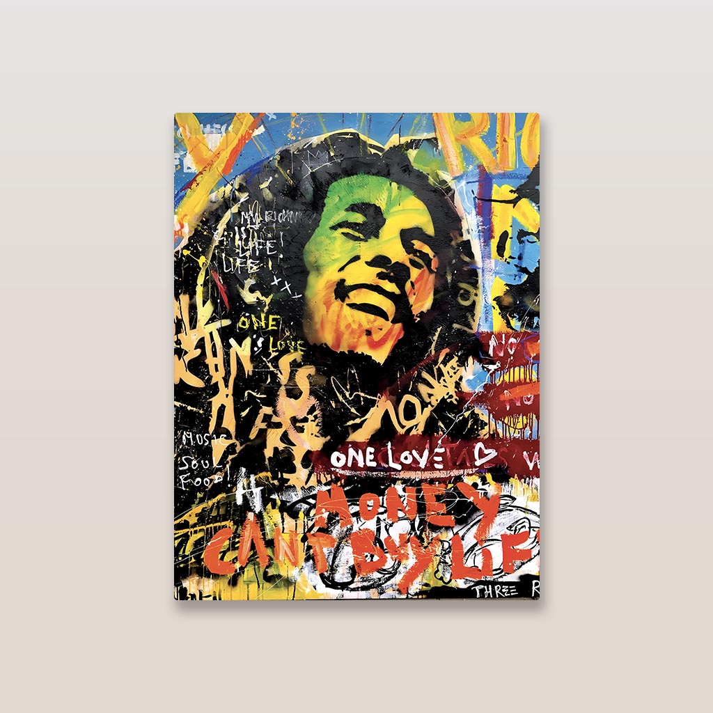 Bob Marley Pop Art Metal Poster