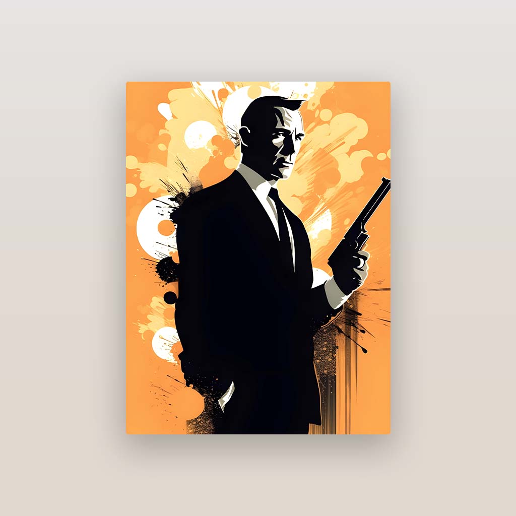 James Bond 007 Daniel Craig Metal Poster