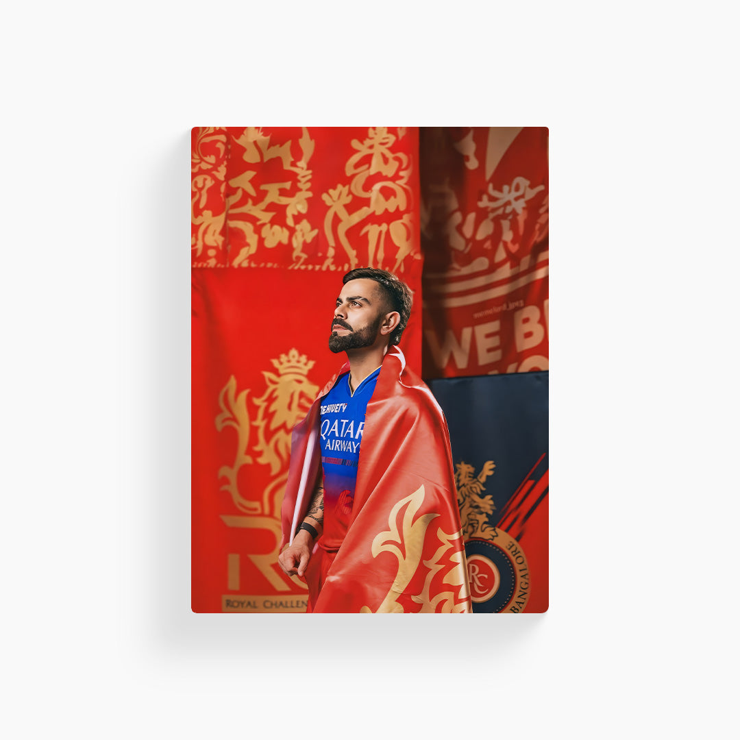 Virat Kohli Metal Poster