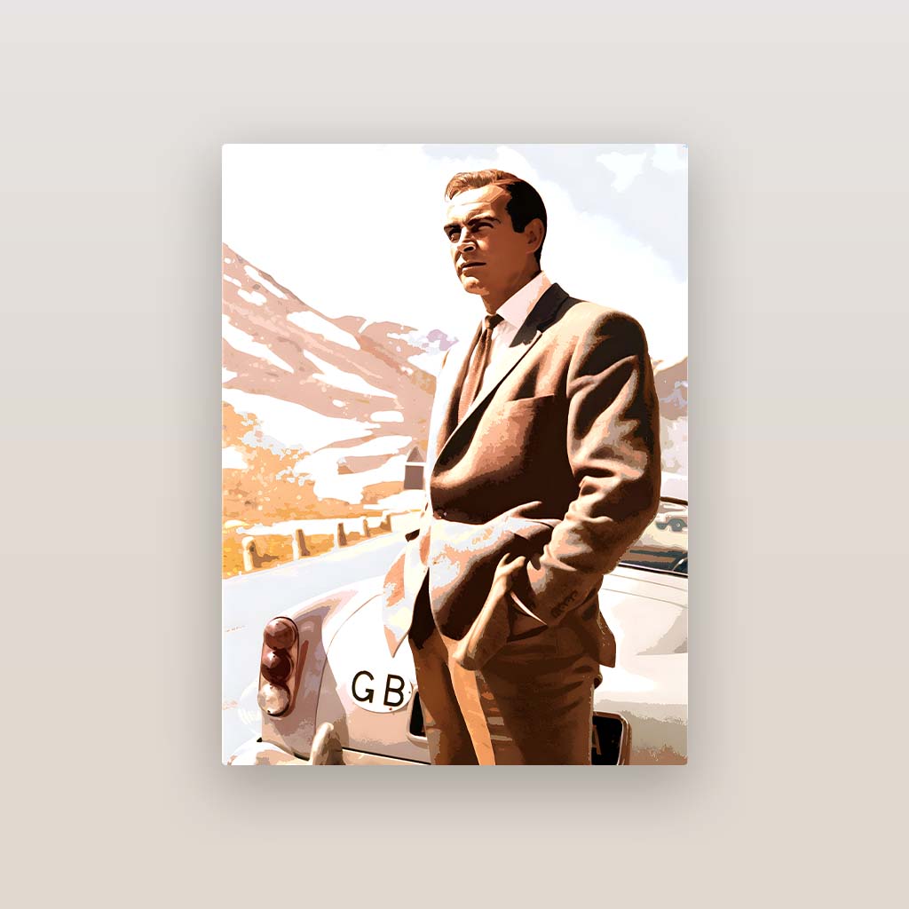 James Bond 007 Art Metal Poster