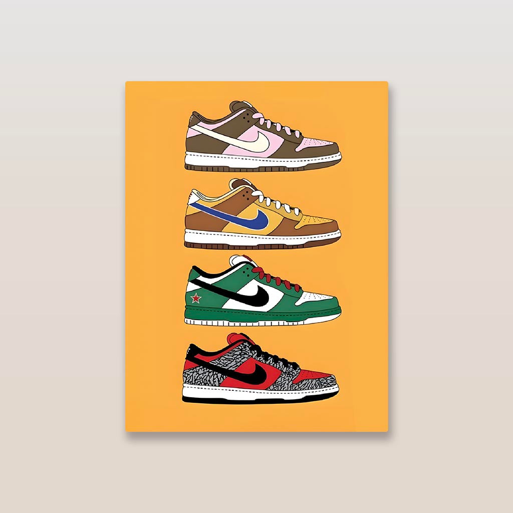 Nike SB Sneakers Metal Poster