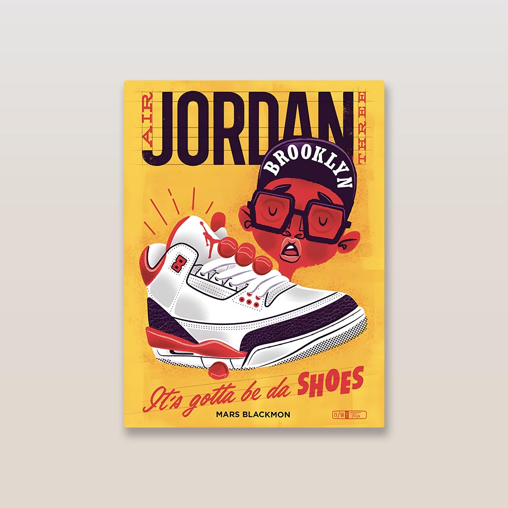 Air Jordan 3 Metal Poster