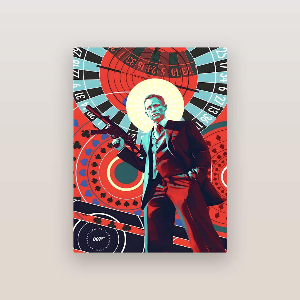 James Bond 007 Art Metal Poster