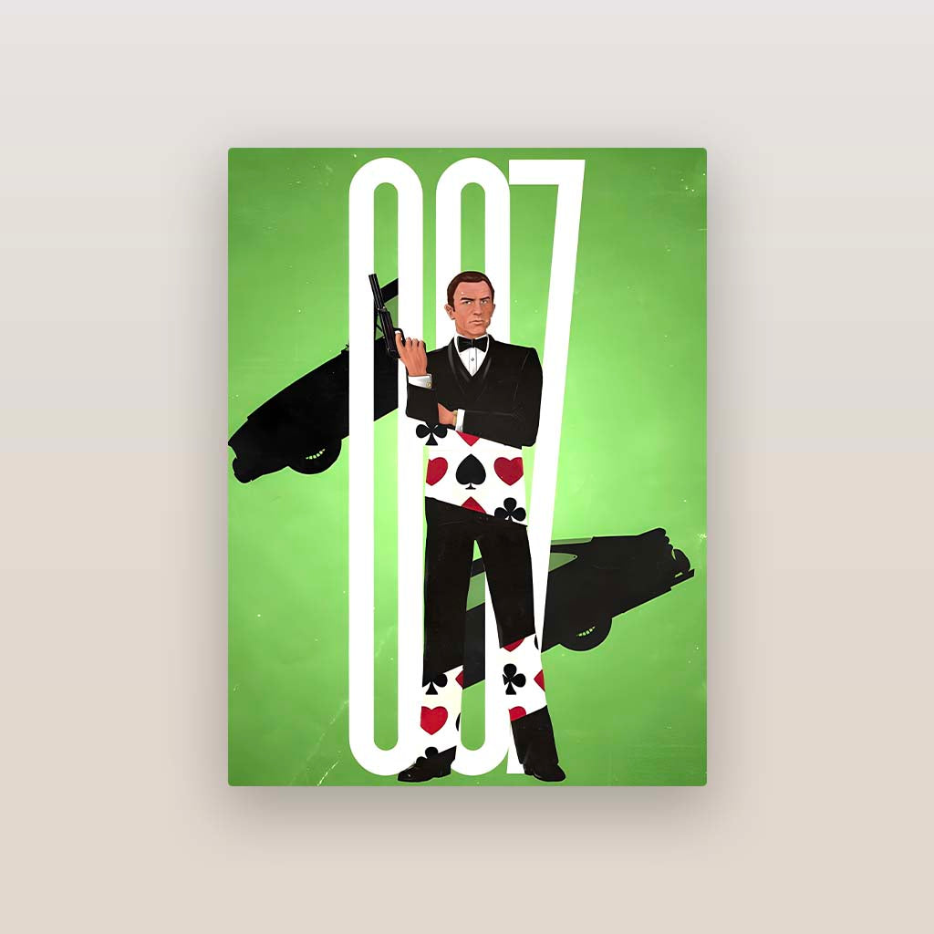 James Bond 007 Art Metal Poster