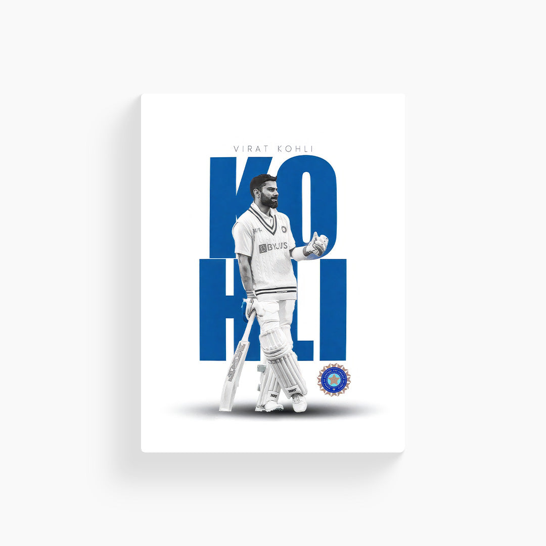 Virat Kohli Metal Poster