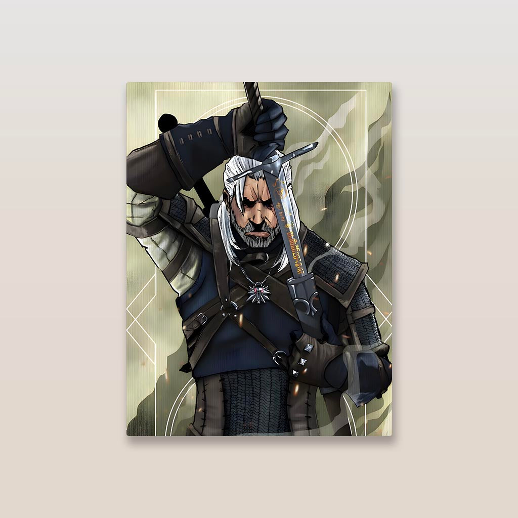 Geralt Witcher Metal Poster