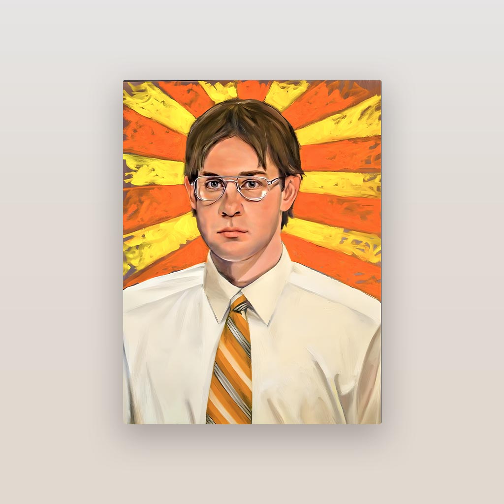 Jim Halpert The Office Metal Poster