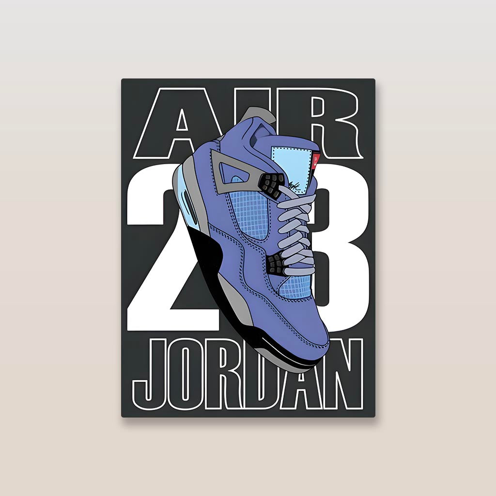 Air Jordan Sneakers Metal Poster