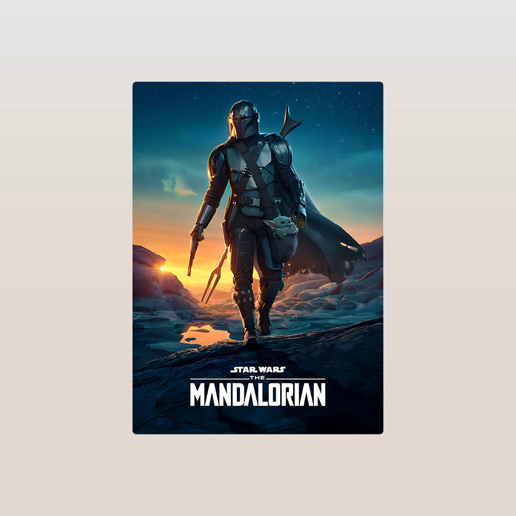 The Mandalorian Star Wars Metal Poster