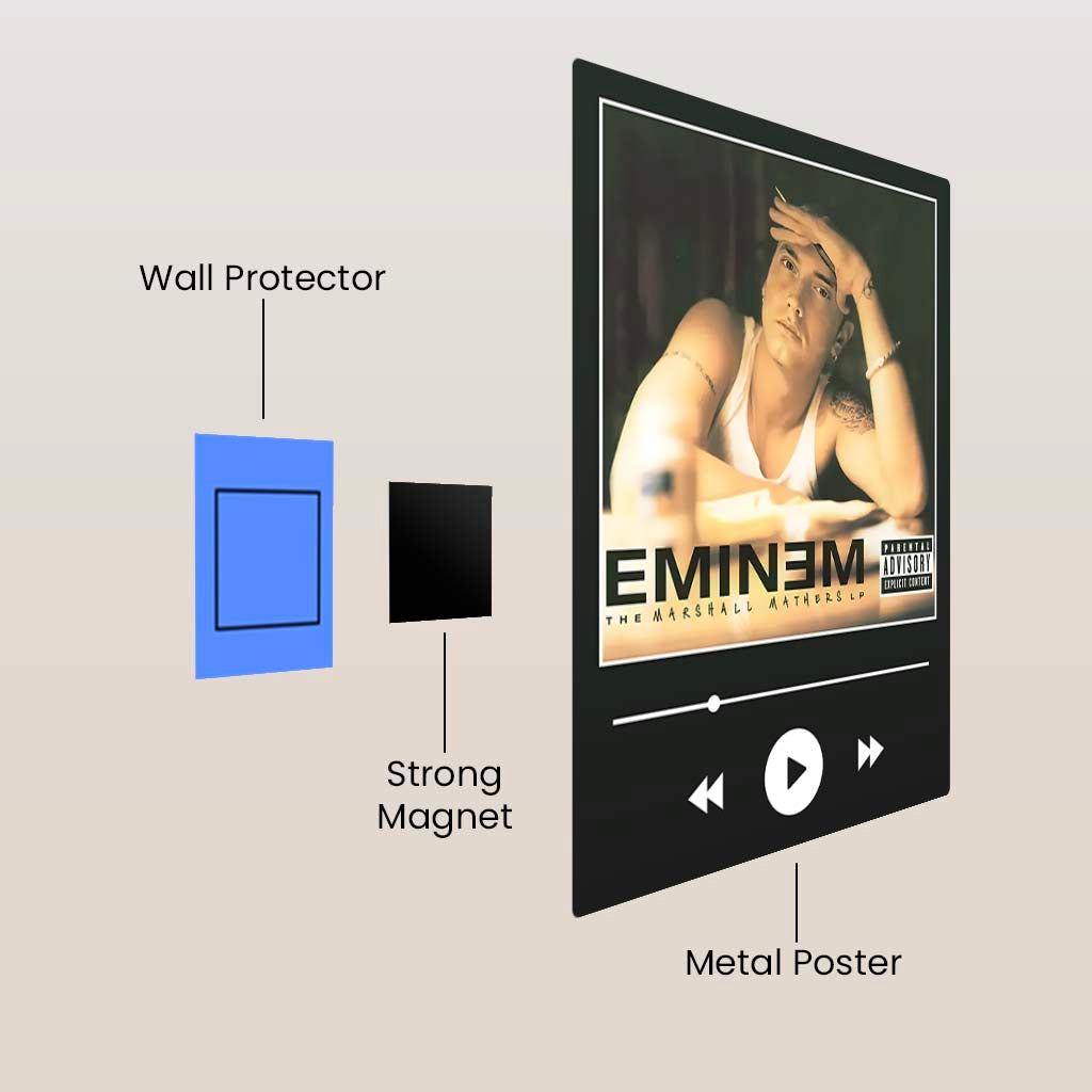 Marshall Mathers LP - Eminem Metal Poster