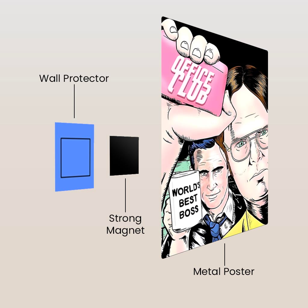 The Office Club Metal Poster