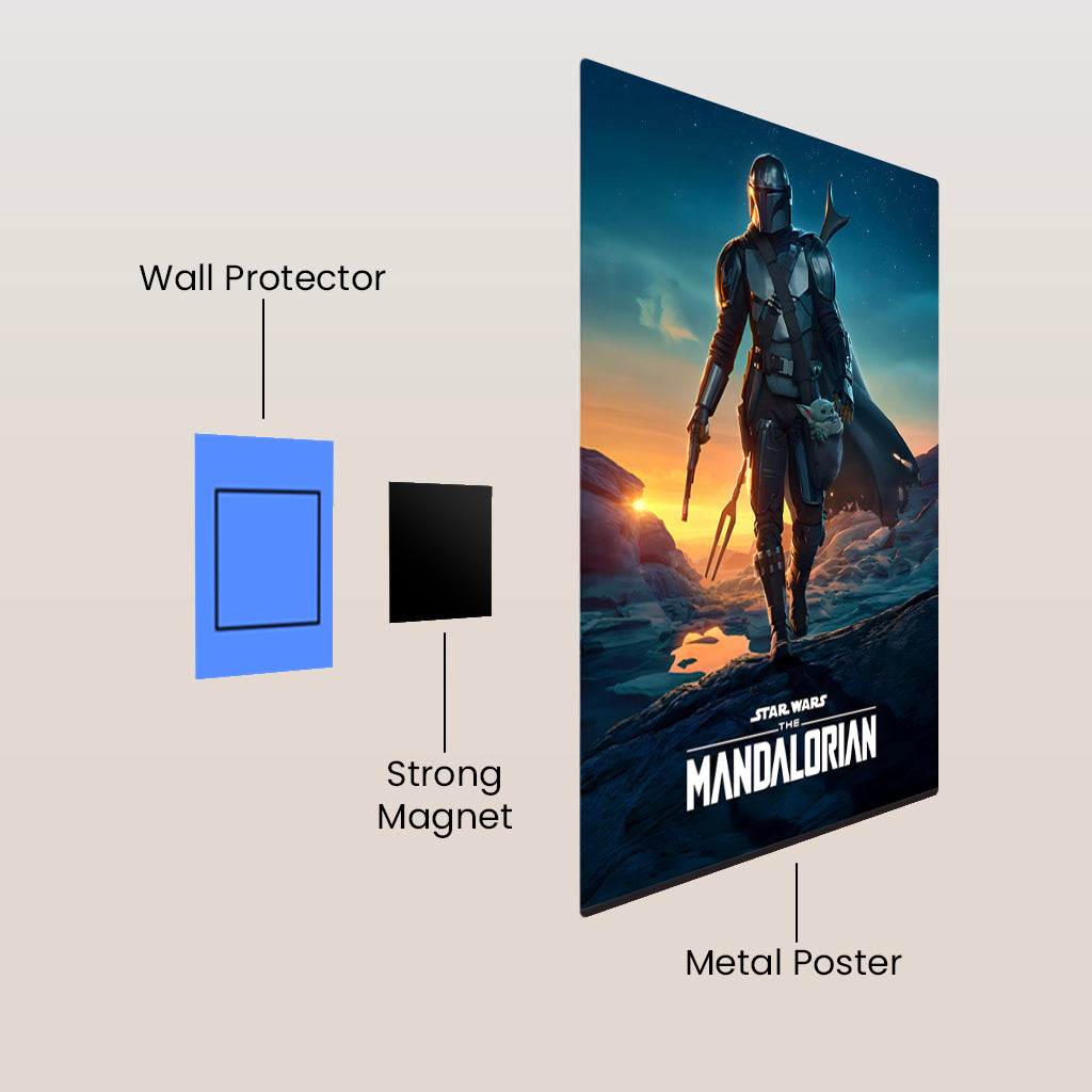 The Mandalorian Star Wars Metal Poster