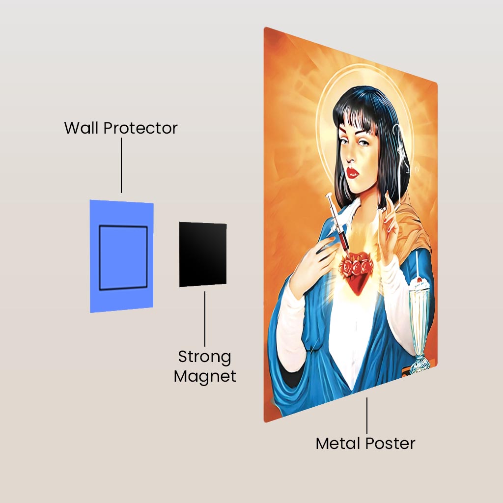 Mia Wallace Art Metal Poster