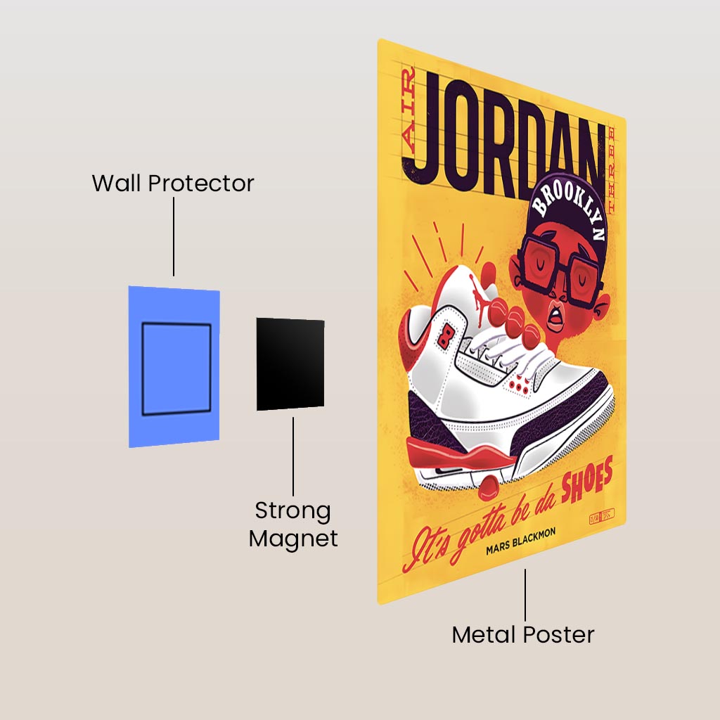 Air Jordan 3 Metal Poster