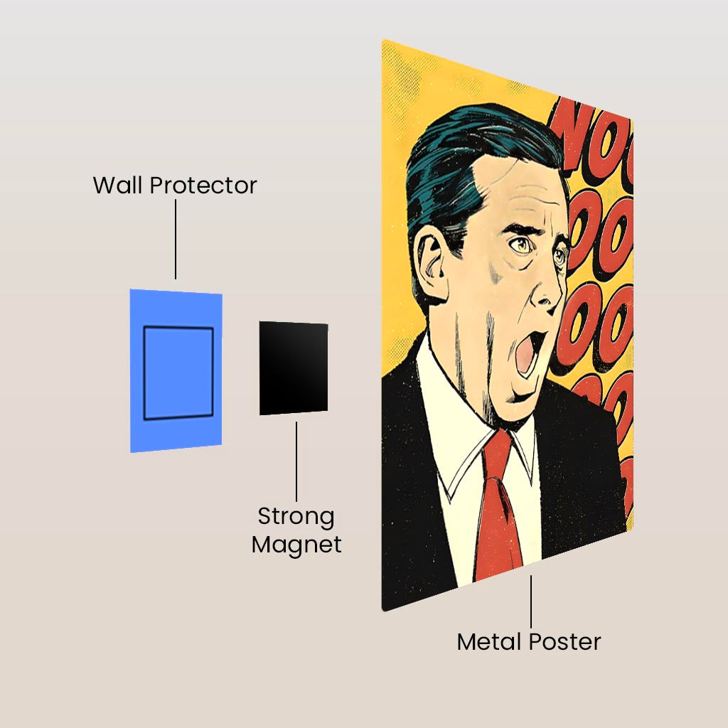 Micheal Scott Metal Poster