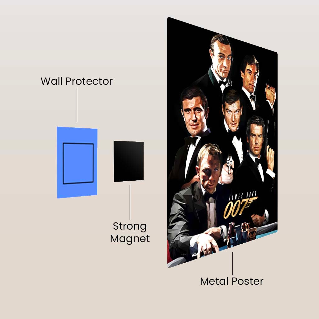 James Bond 007 Metal Poster