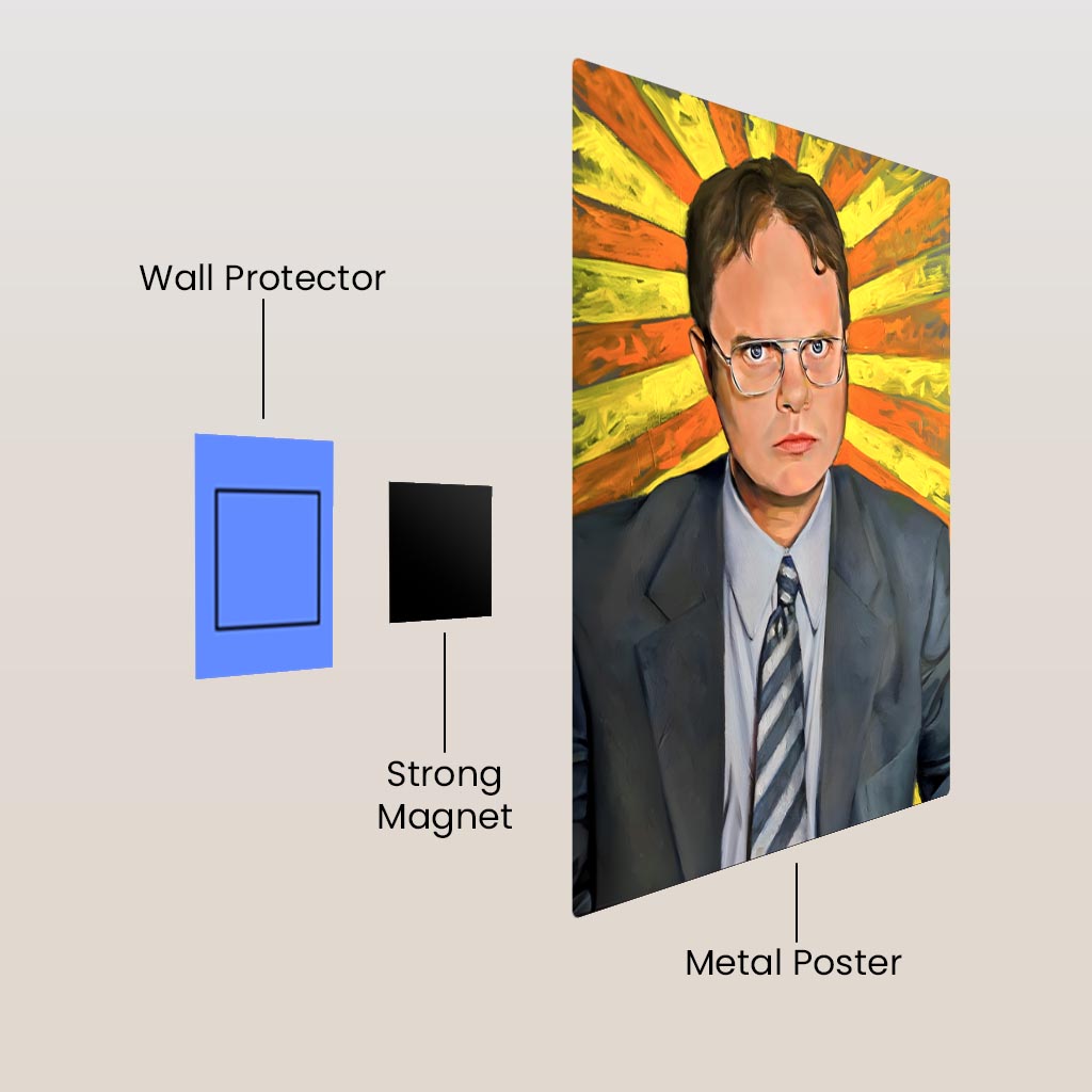 Dwight Schrute The Office Metal Poster