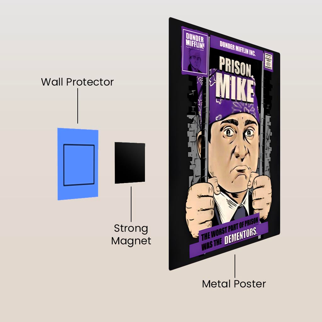 Prison Mike The Office Metal Poster