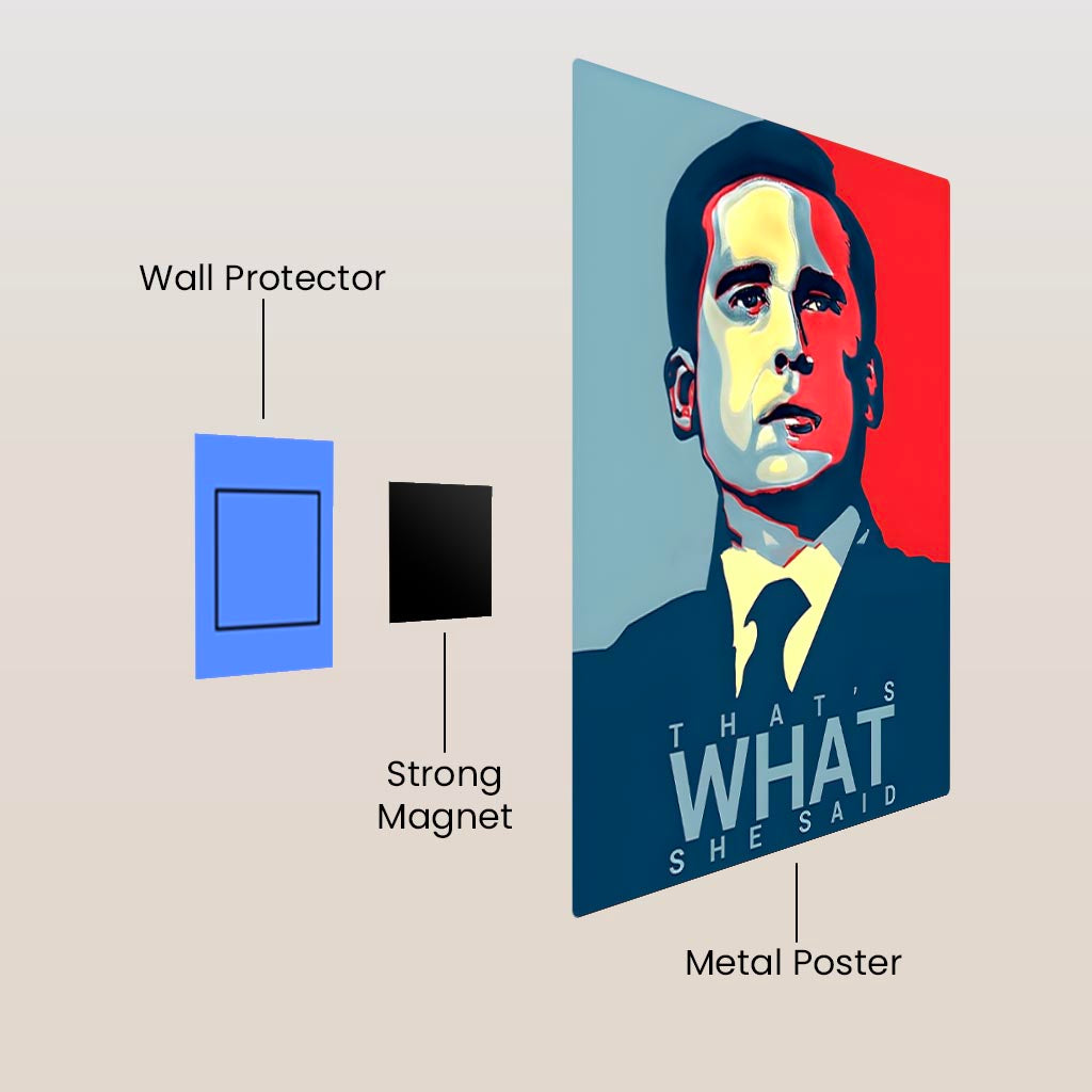 Micheal Scott The Office Metal Poster