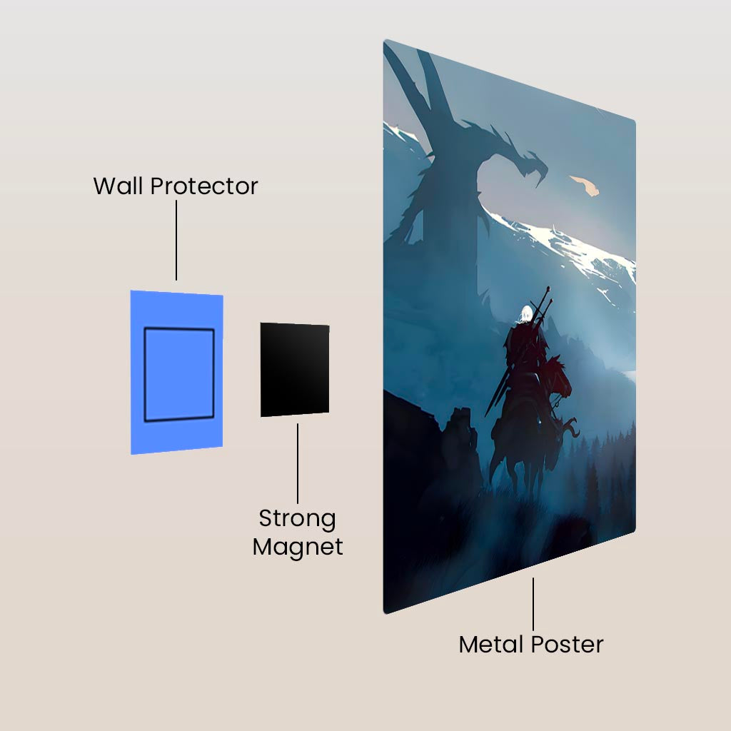 The Witcher Metal Poster