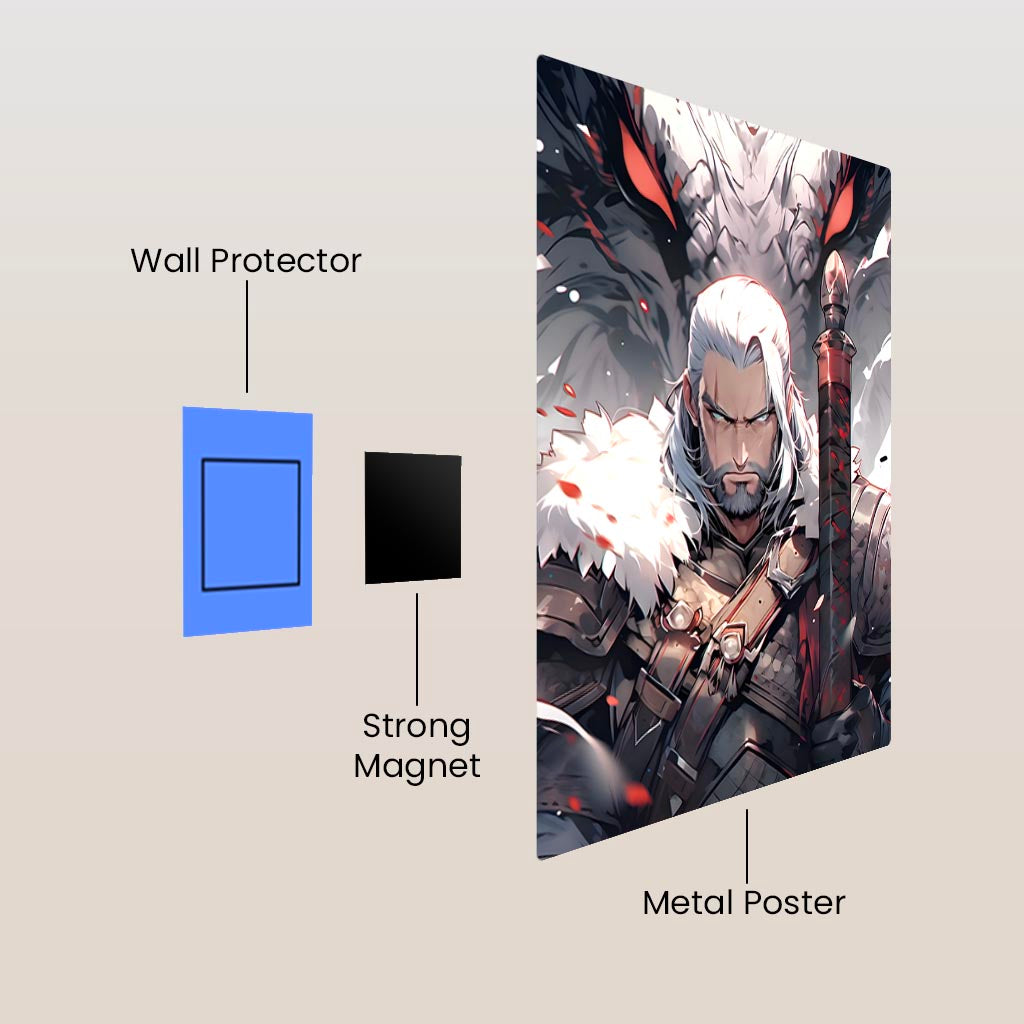 Geralt Witcher Metal Poster