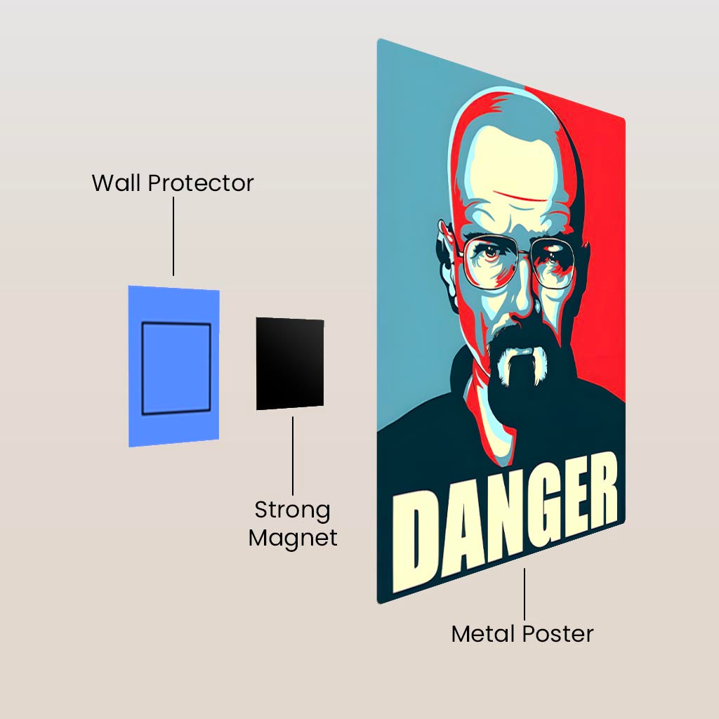 Heisenberg Breaking Bad Metal Poster