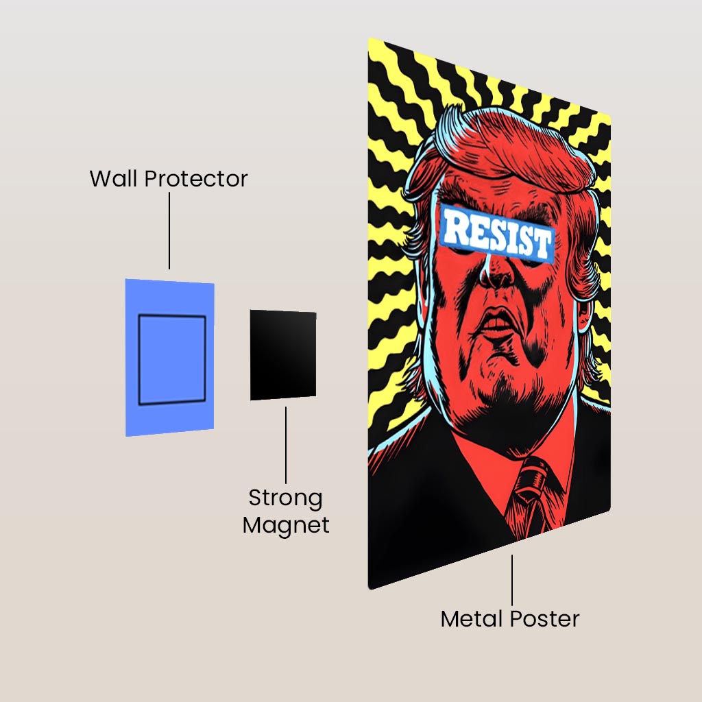 RESIST! Metal Poster