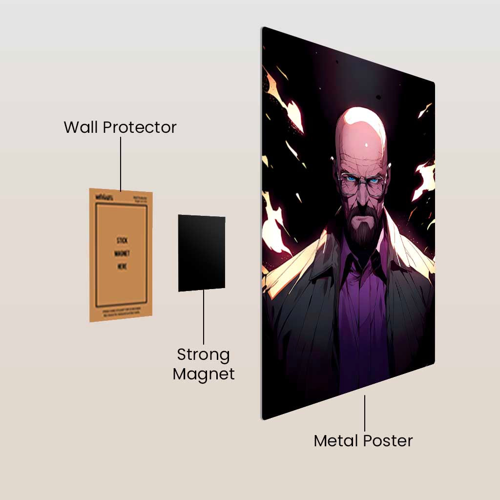 Heisenberg Breaking Bad Metal Poster