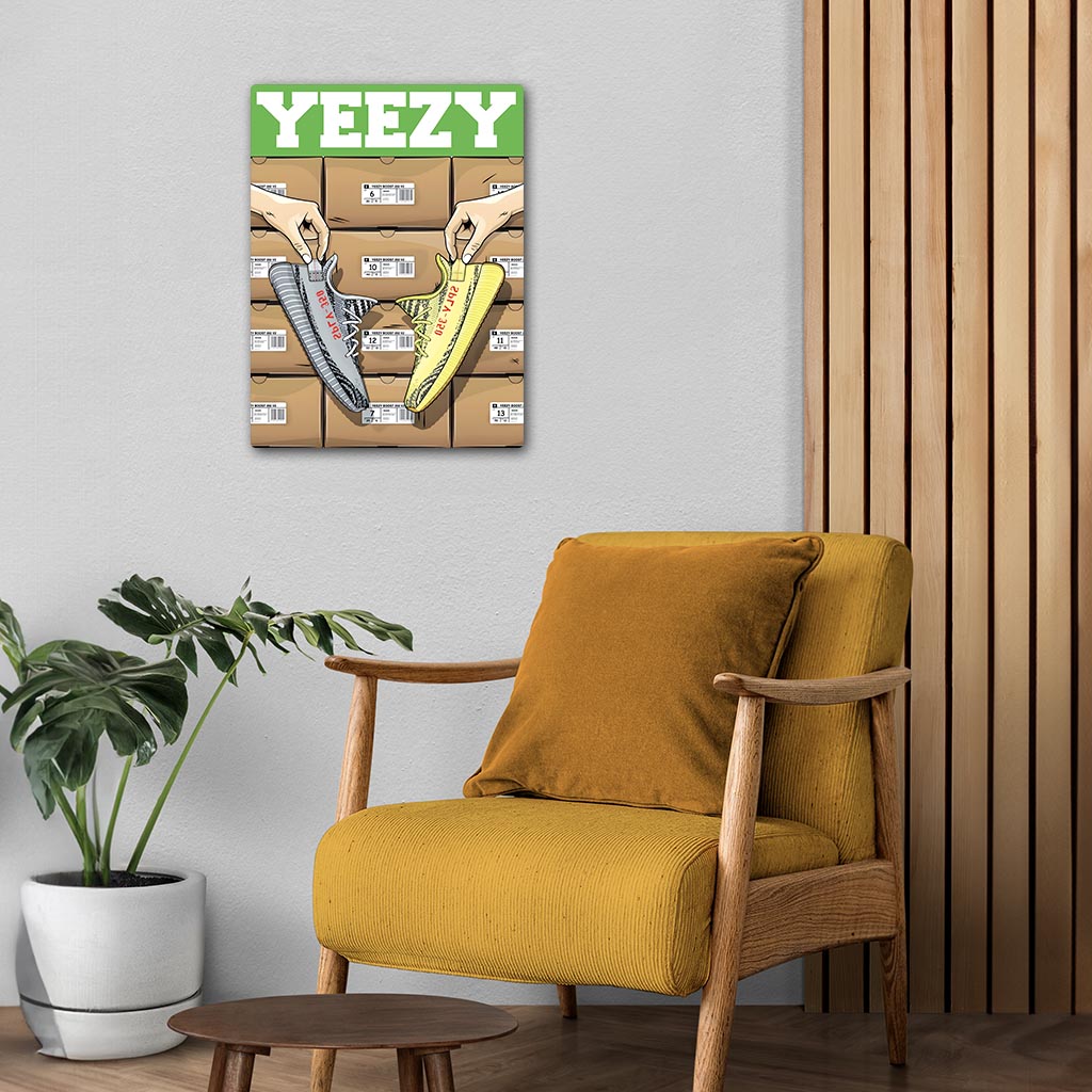 Yeezy Sneakers Metal Poster