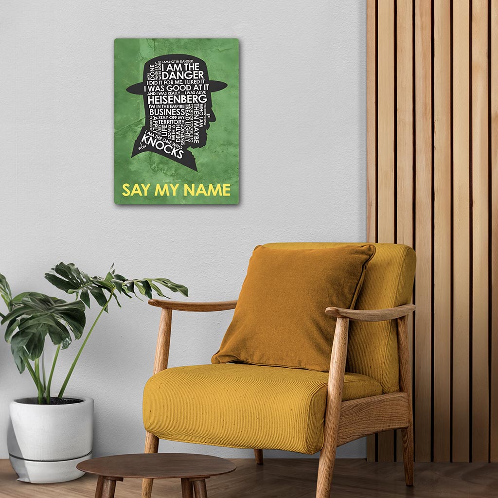 Say My Name Breaking Bad Metal Poster